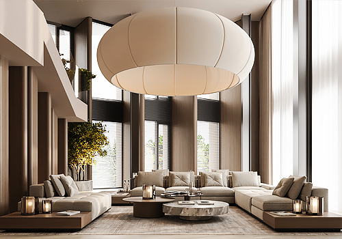London Design Awards - TWO-STOREY LIVING-ROOM IN AMODERN PENTHOUSE