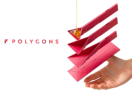 Rome Design Awards Winner - Polygons Design Inc - Polygons flat 3-in-1 Measuring Spoon 