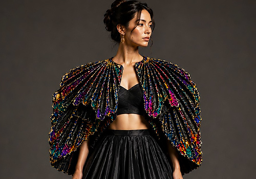 Rome Design Awards Winner - sahra Bukhari - Sculptural Feb jacket